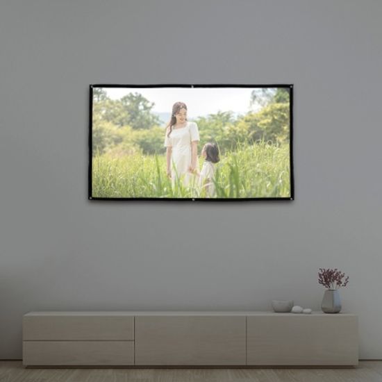 이동형 빔프로젝터 스크린(159x90cm) 걸이식 빔스크린