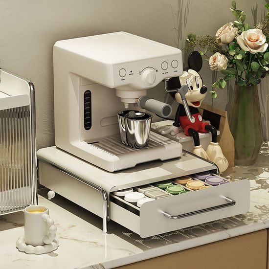 홈카페 슬라이드 수납 다용도 철제선반