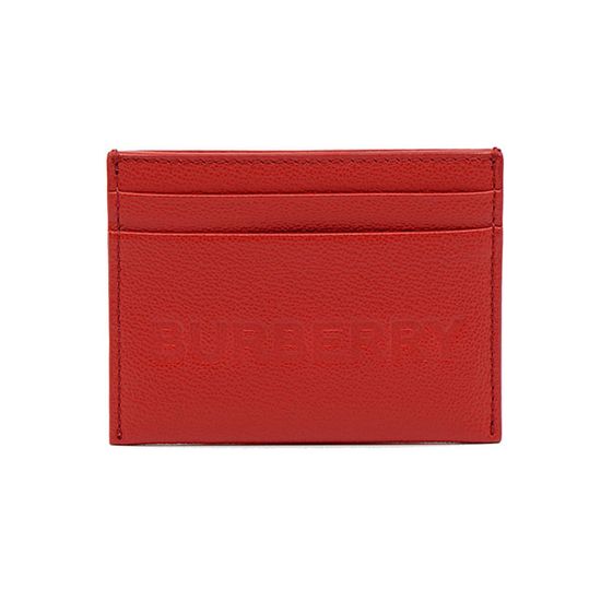 버버리 로고 카드지갑 레드 80613681