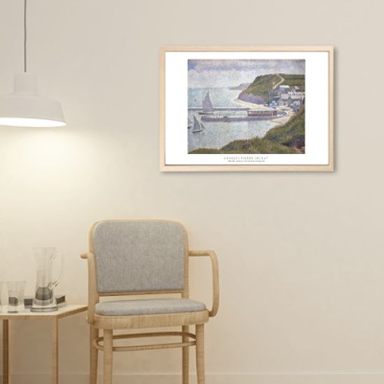 Harbour At Port En Bessin At High Tide - 조르주 쇠라 004