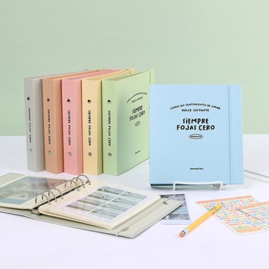 플레인 정사각 바인더 앨범 세트