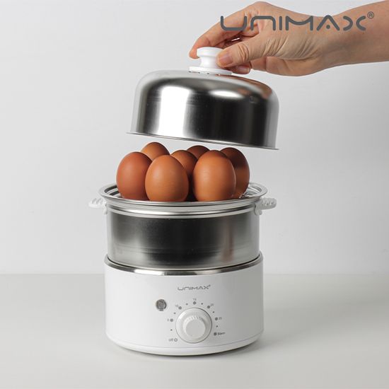 [유니맥스] 다용도 2단 스텐 계란 찜기 UM-EGD2135