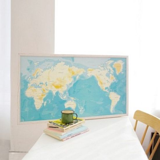 어드벤처맵_컬러 시리즈 {북유럽풍 인테리어 세계지도}