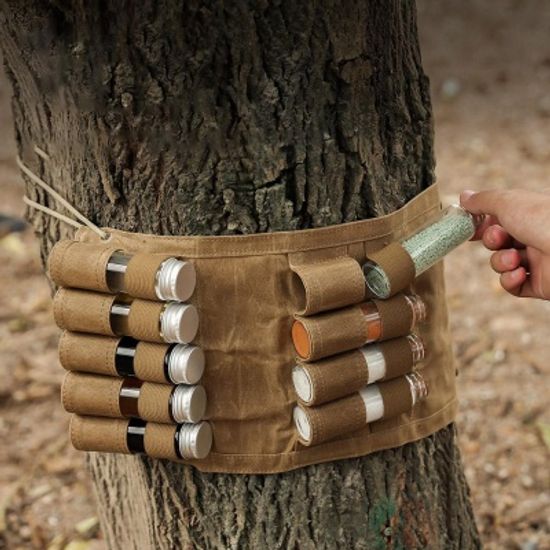 감성 캠핑 야외 간편수납 소금 후추 오일 양념통 9p