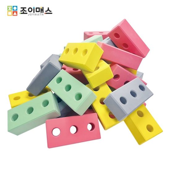 [조이매스]컬러 벽돌블록 세트_파스텔