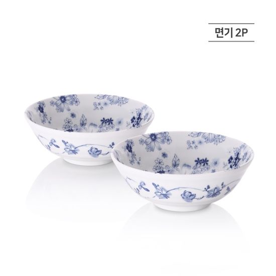 [토기] 하나츠도이 도자기 면기 2P 세트 일본산