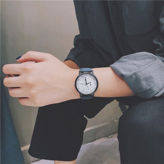 여성 손목시계(블루) 여자 패션 아날로그 심플한