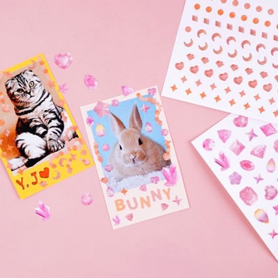 리훈 보석 리무버블 스티커 6종 세트