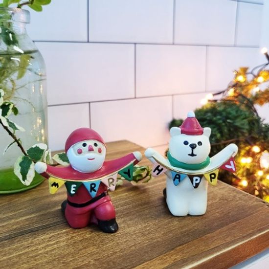 미니데코 해피 메리 산타 2p set 