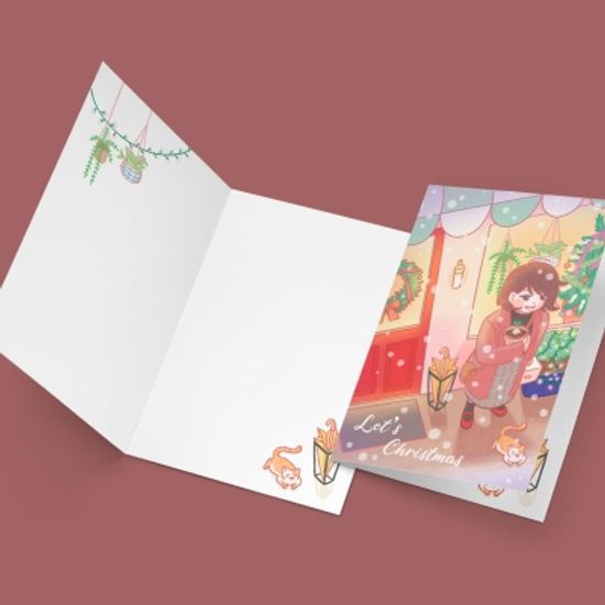 [크리스마스카드] XMJ3218-LETS CHRISTMAS 성탄절카드