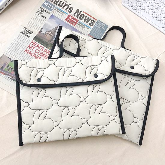 체크 래빗 아이패드 노트북 파우치 맥북 태블릿 가방