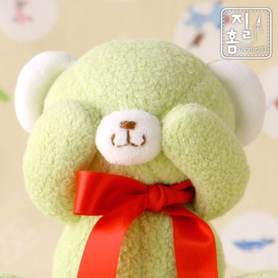 [DIY]깜찍이 주머니곰 연두 만들기