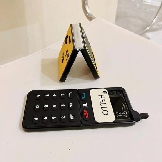 갤럭시z플립5 레트로 안테나 전화기 게임기 폰 케이스