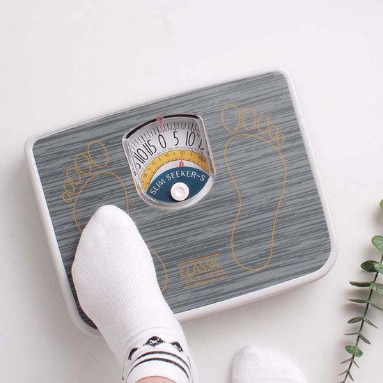 국산 아날로그 바늘 수동 기계식 체중계(WA99577)