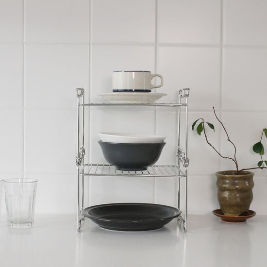 다용도 블록 철제선반S 2단