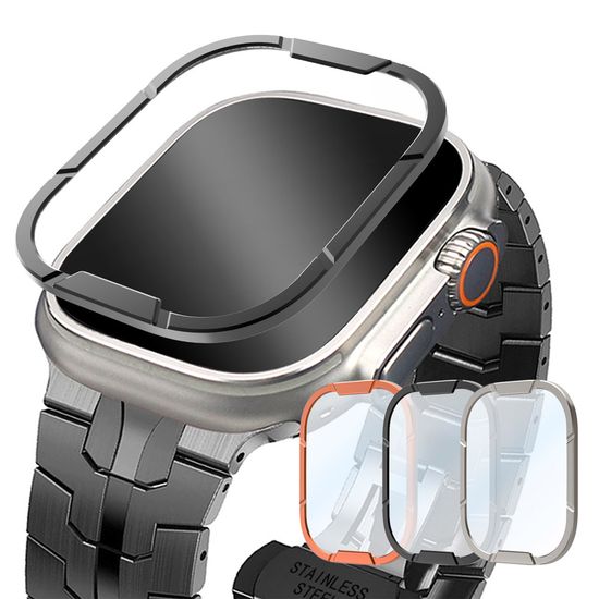 애플워치 10 9 울트라 1 2 메탈 강화필름 케이스 49mm