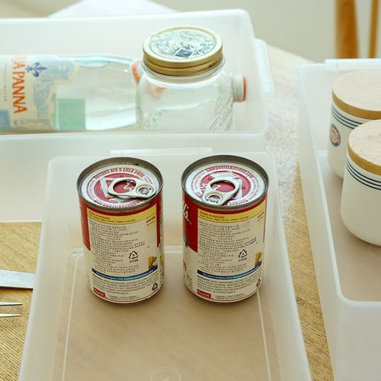 반투명 다용도 트레이 L 4P 냉장고 수납정리 계란음료