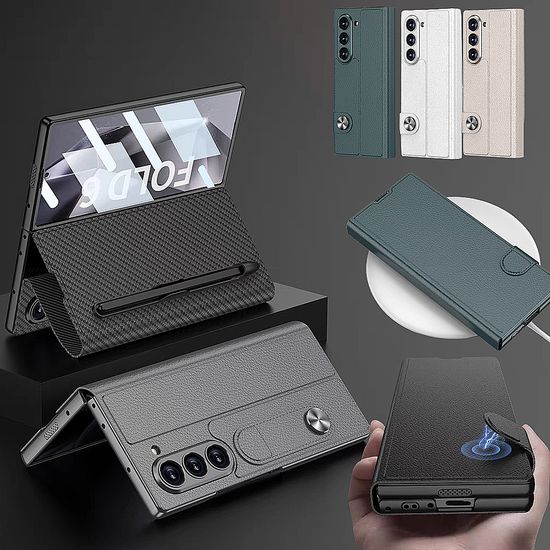 갤럭시 z폴드 7 6 자석 버클 카드 지갑 풀커버 케이스