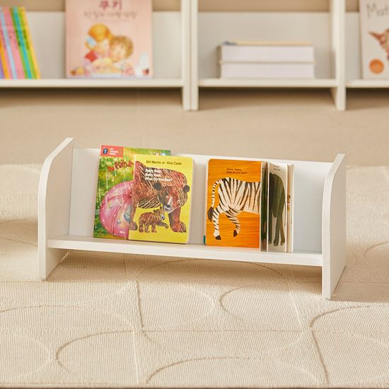 그루인 베벨 어린이 전면 책꽂이 와이드 1단 600