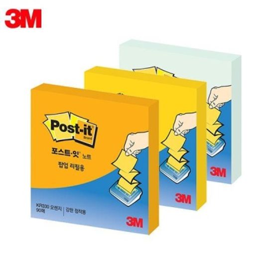 3M 슈퍼스티키 포스트잇 팝업 리필 KR-330 1패드 [00031661]