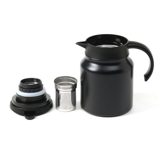 티웨어 온도표시 보온주전자(900ml) (블랙) 보냉포트