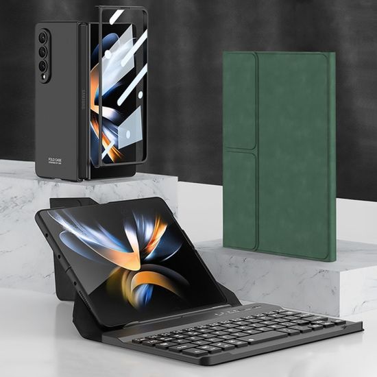 갤럭시z폴드 2 3 4 무선 키보드 북 펜수납 가죽케이스