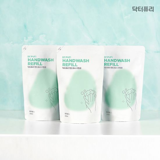 닥터퓨리 거품형 핸드워시 리필 250ml*4개 (파우더향)