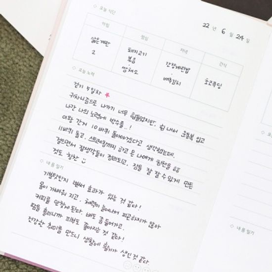 자문자답 내 몸 일기 (일기장)