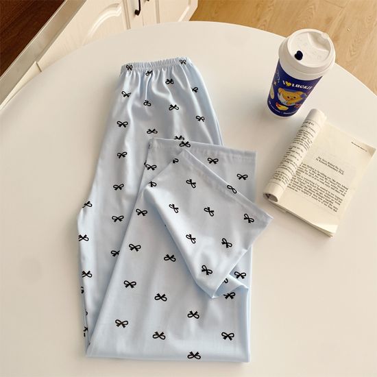 카모니 리본 홈웨어 잠옷 파자마