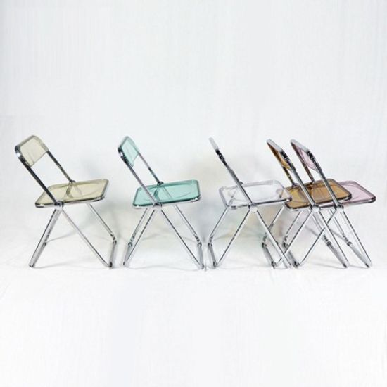 투명 접이식 의자 인테리어의자 투명의자 클리어 체어