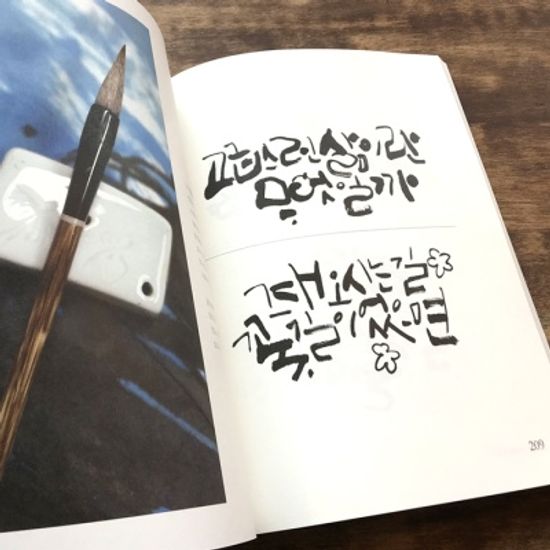 이산작가의 캘리그라피체본집 이꼴저꼴다보겠네