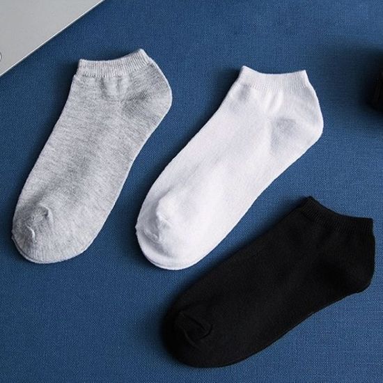 남성용 사계절 단색 발목양말 덧신 짧은양말 1켤레[WB