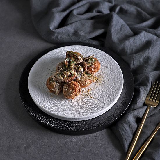 타루 원형 도자기 굽접시 2color 2size 택1