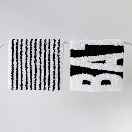 BATH 스트라이프 미끄럼방지 욕실 발매트 40x60