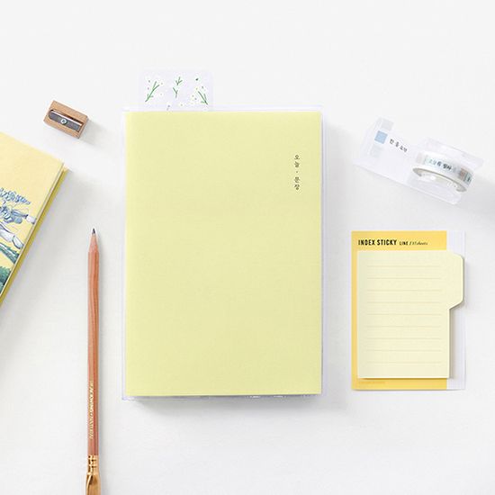 투명커버 오늘문장 필사독서노트