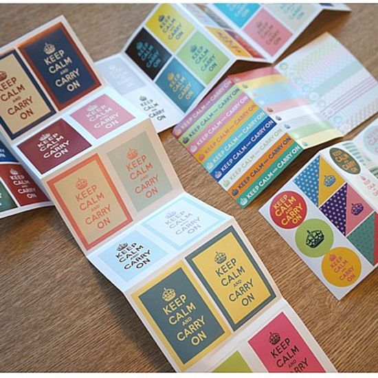 Keep Calm 스티커세트 (틴케이스 포함)