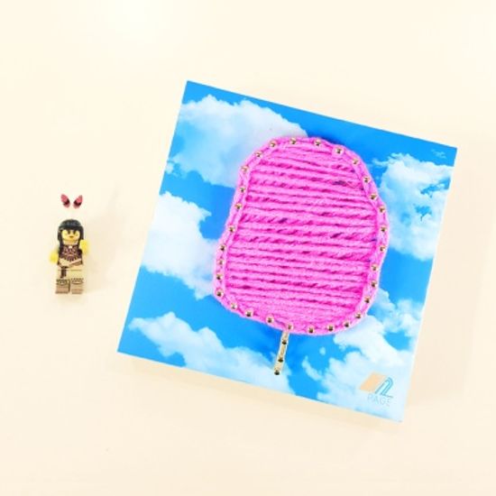 꼬마 솜사탕 스트링아트 만들기 패키지 DIY (EVA)