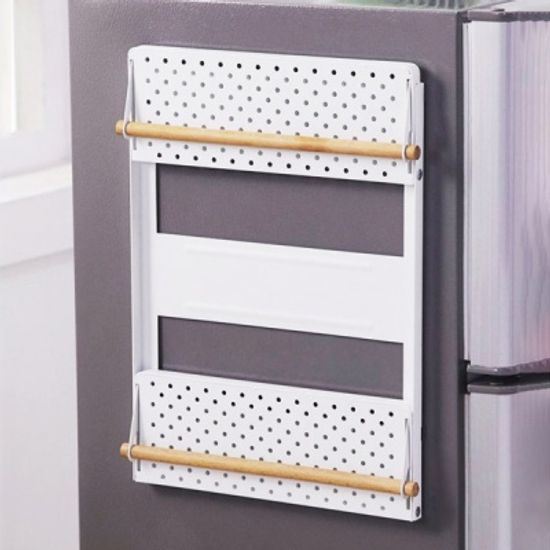 뉴 철제 냉장고 사이드 자석 선반 2단 대형 [조립식]