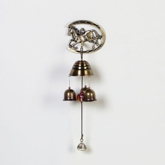 엔틱메탈 경주마 3벨 자석식 문종 도어벨