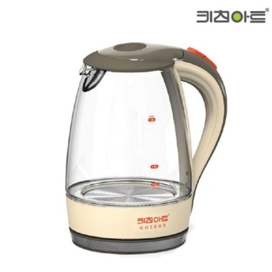 유리전기포트 주전자 1.8L 무선포트 차 보리차