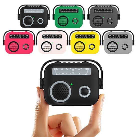 에어팟 4 3 2 세대 프로2 레트로 라디오 실리콘케이스