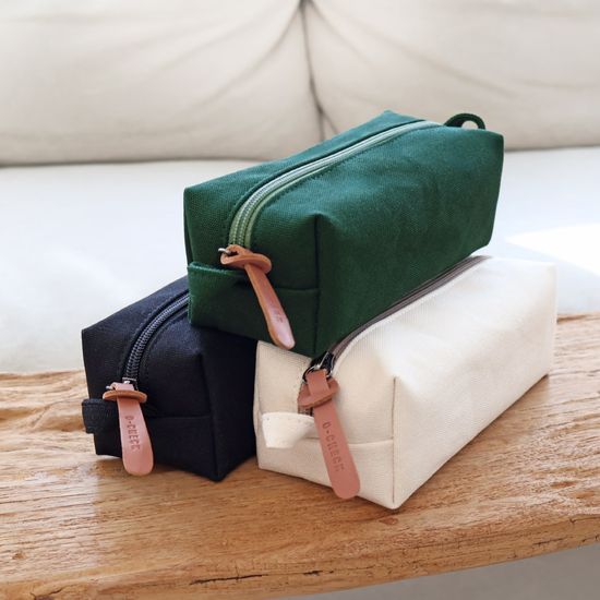 오첵 캔버스 사각 멀티파우치 펜파우치 VER.3