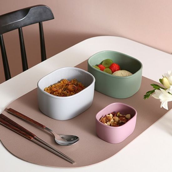 실리콘 밀폐용기 전자레인지 도시락 2개 SET