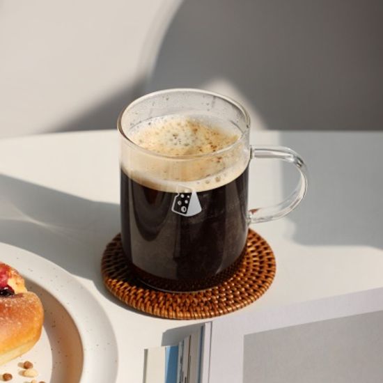 녹턴 치즈 내열유리 손잡이 머그 300ml 2color