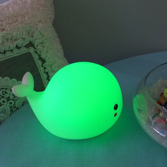 LED 실리콘 무드등 말랑이 수유등 수면등 고래무드등