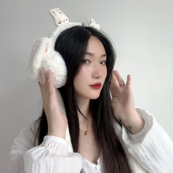 쫑긋 토끼 움직이는 귀마개 토끼귀마개 겨울귀도리