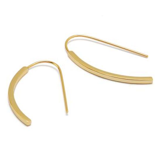 실버 925 퍼비 스틱 귀걸이