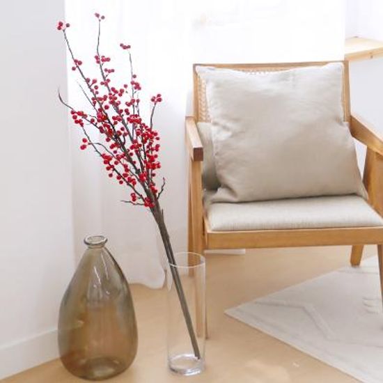 레드 망개 열매 나무 가지 대형 조화 인조 나뭇가지