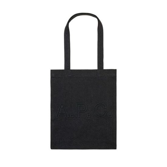 아페쎄 APC 루 데님 토트백 LZE NOIR DELAVE