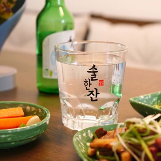 대형소주잔 한방울잔 2P(술한잔1+원샷1)